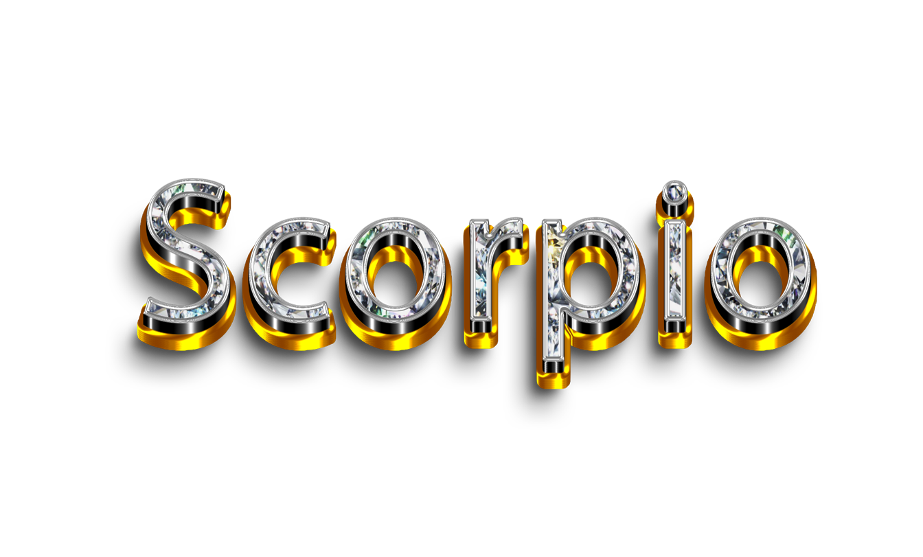 Scorpio png, word Scorpio png, Scorpio word png, Scorpio text png, Scorpio letters png, Scorpio word diamond gold text typography PNG images transparent background